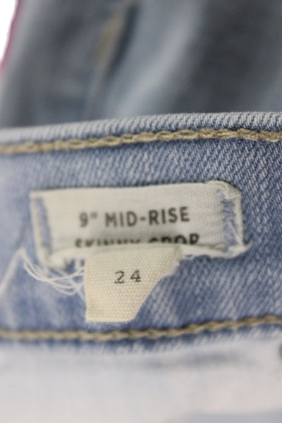 Madewell Womens Skinny Mid Rise Blue Jeans Size 24