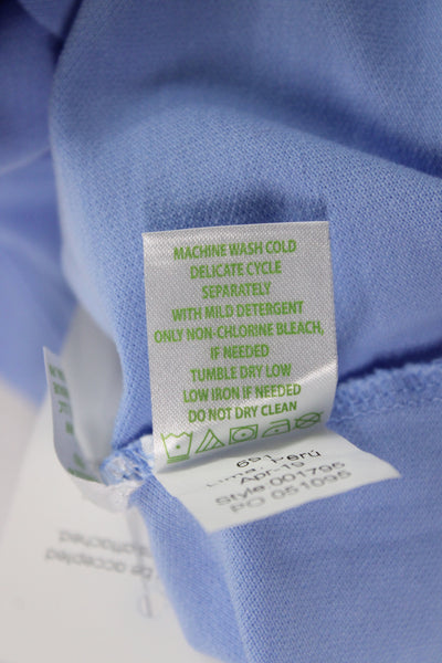 Lilly Pulitzer Women Sleeveless Basic Polo Collared Blue Cotton Size S
