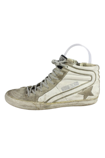Golden Goose Deluxe Brand Womens High Top Slide Sneakers White Size 37 7