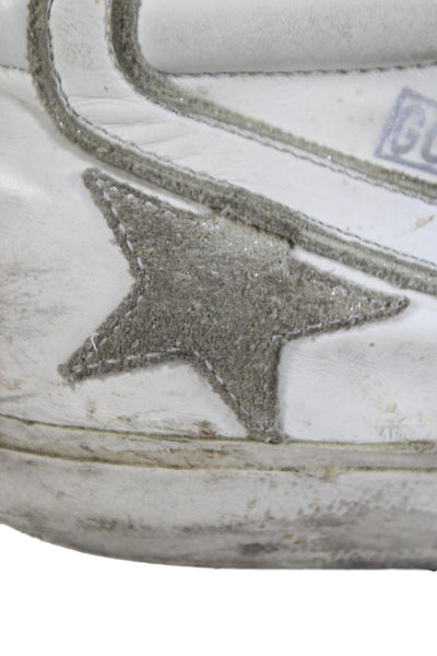 Golden Goose Deluxe Brand Womens High Top Slide Sneakers White Size 37 7