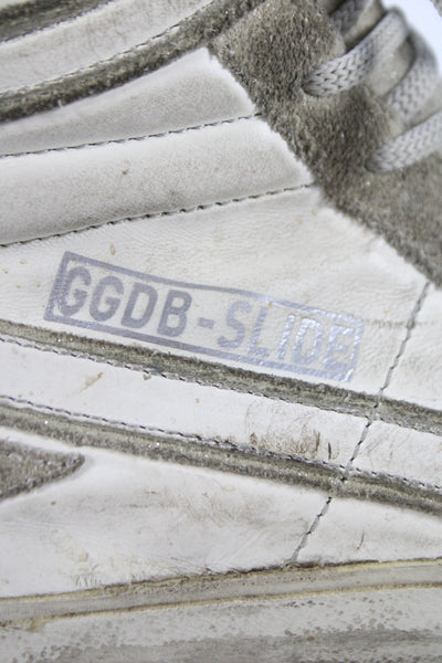 Golden Goose Deluxe Brand Womens High Top Slide Sneakers White Size 37 7