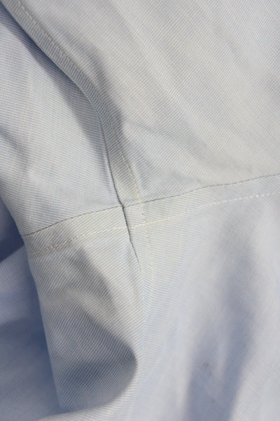 Bonobos Mens Cotton Blend Collared Button Front Top Blue Size 15.5