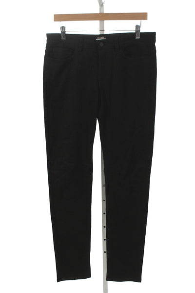 Chanel Women Skinny Jeans Black 97% Cotton Size 40