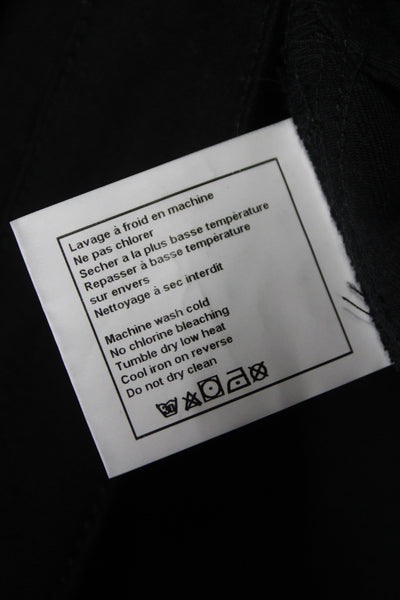 Chanel Women Skinny Jeans Black 97% Cotton Size 40