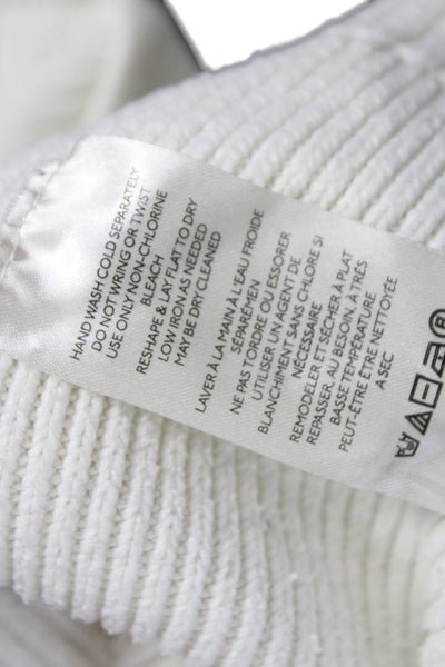 Free People Women Pullover Sweater Ivory Long Sleeve Crew Neck Size S