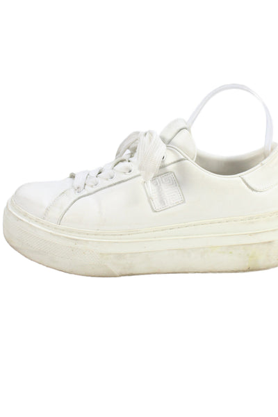 Givenchy Womens Leather Platform Low Top Lace Up Sneakers White Size 39 9