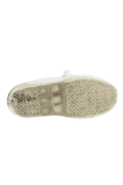 Givenchy Womens Leather Platform Low Top Lace Up Sneakers White Size 39 9