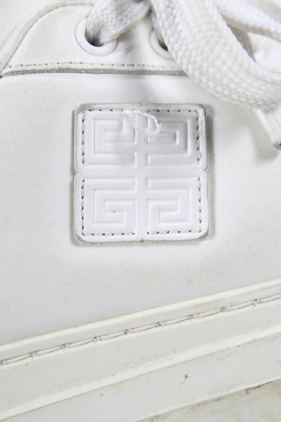 Givenchy Womens Leather Platform Low Top Lace Up Sneakers White Size 39 9