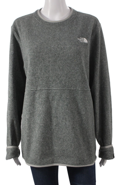 The North Face Mens Pullover Sweatshirt Gray Crew Neck Long Sleeve Size M