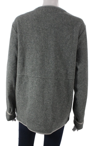 The North Face Mens Pullover Sweatshirt Gray Crew Neck Long Sleeve Size M