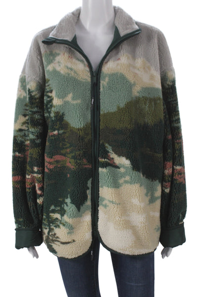 Woolrich Women Basic Jacket Multicolor Zip Long Sleeve Recycled Size M