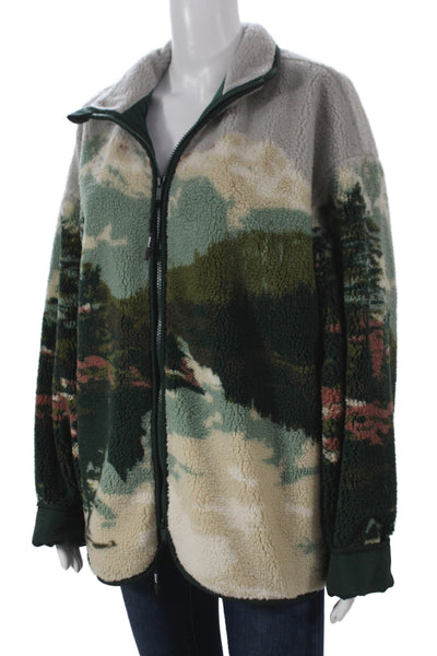 Woolrich Women Basic Jacket Multicolor Zip Long Sleeve Recycled Size M