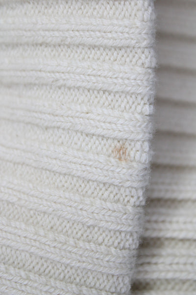 Simkhai Womens Mini Cable Knit Ivory Skirt 82% Cotton Size S