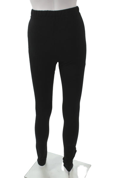 Toteme Women Ankle Leggings Black Viscose Blend Size S