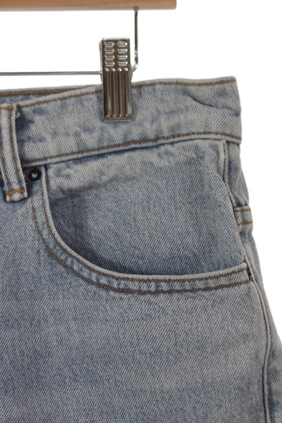 Denim X Alexander Wang Women Mini Button Cotton Skirt Blue Size 29
