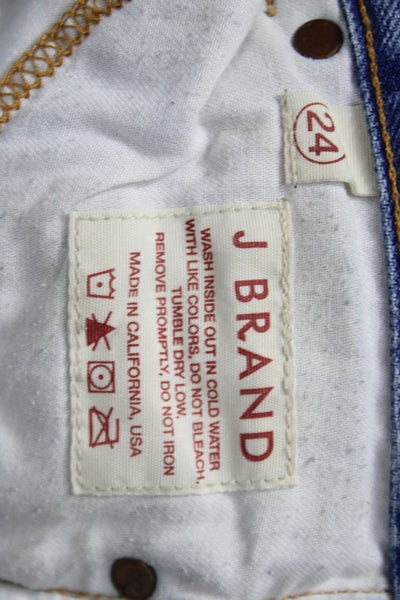 J Brand Womens Cut-Off Blue Cotton Shorts Size 24