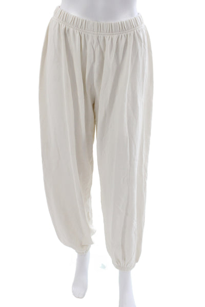 Tiger & Eloise by Stoney Clover Lane Womens Cotton Sweatpants White Size L