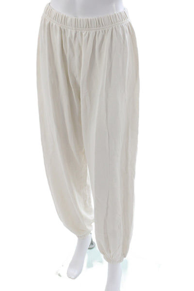 Tiger & Eloise by Stoney Clover Lane Womens Cotton Sweatpants White Size L