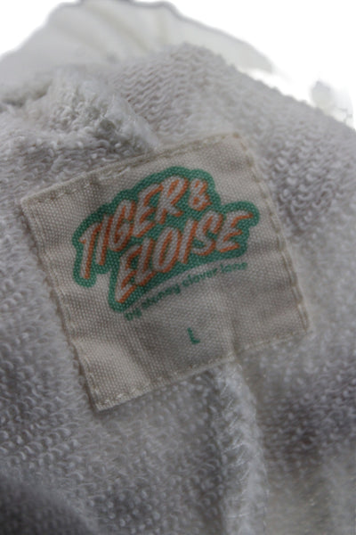 Tiger & Eloise by Stoney Clover Lane Womens Cotton Sweatpants White Size L