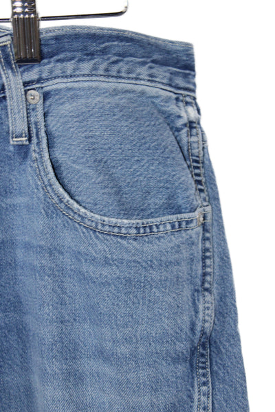 Amo Womens Cropped Blue Jeans Size 28
