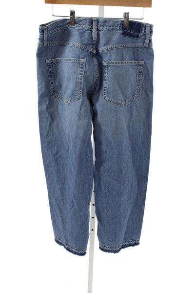 Amo Womens Cropped Blue Jeans Size 28