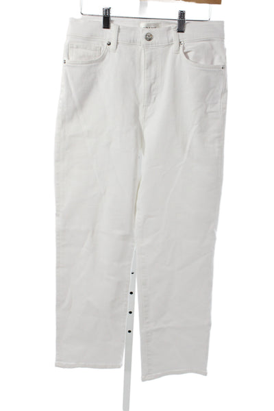Frame Womens Straight White Jeans Cotton Size 29