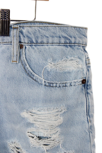 Frame Womens Cut-Off Shorts Blue Regenerative Cotton Button Size 29