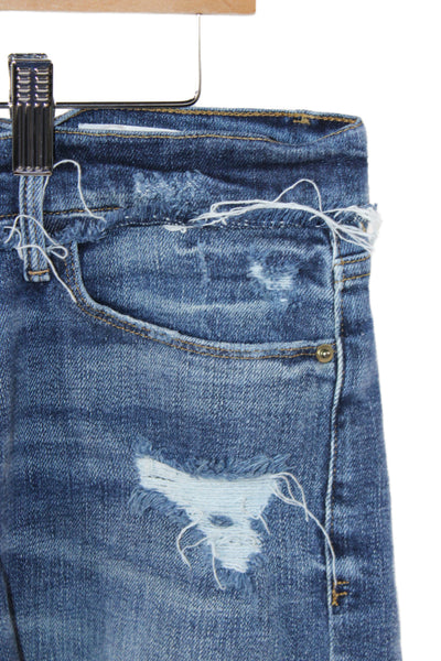 Frame Womens Cut-Off Blue Cotton Shorts Size 29
