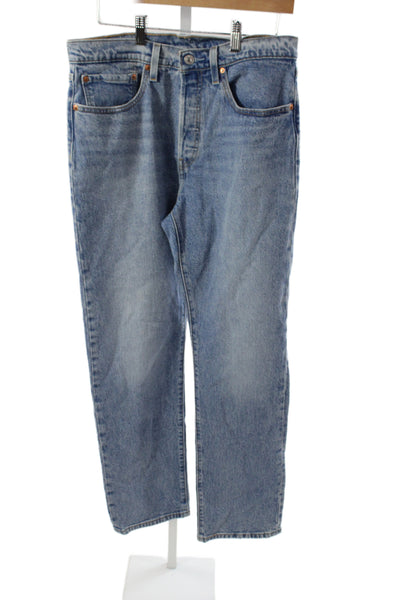Levis Mens Blue Straight Jeans Size 30