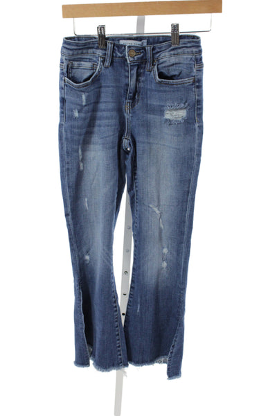 Flying Monkey Womens Cropped Blue Cotton Jeans Size 24