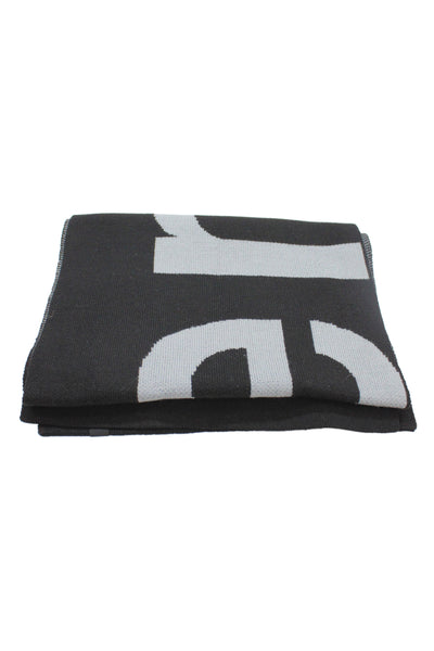 Lululemon Womens Light Weight Scarf Black Grey Size One Size