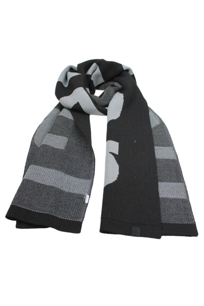 Lululemon Womens Light Weight Scarf Black Grey Size One Size