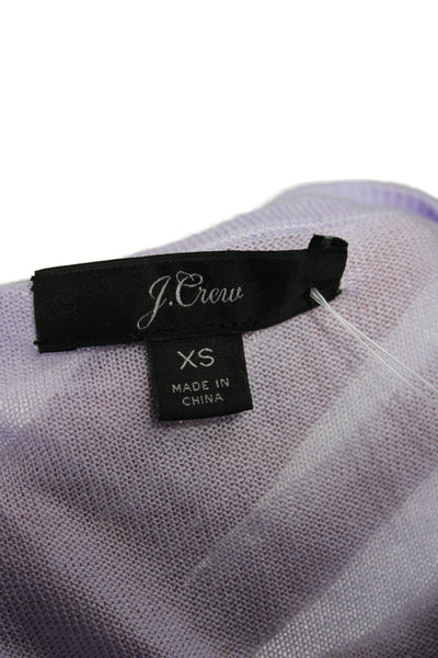 J Crew Women Purple Crewneck Short Sleeve Pullover Size XS