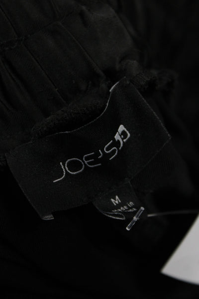 Joes Women Black Cargo Pants Drawstring 100% Polyester Athleisure Size M