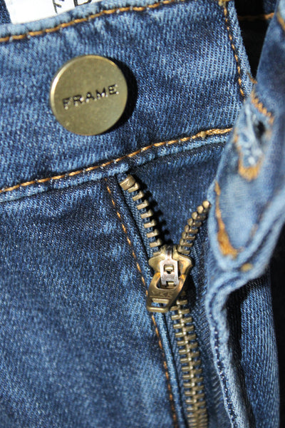 Frame Womens Bootcut Jeans Blue Mid Rise Inseam 31 Size 28