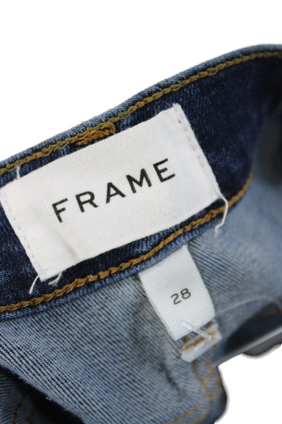 Frame Womens Bootcut Jeans Blue Mid Rise Inseam 31 Size 28