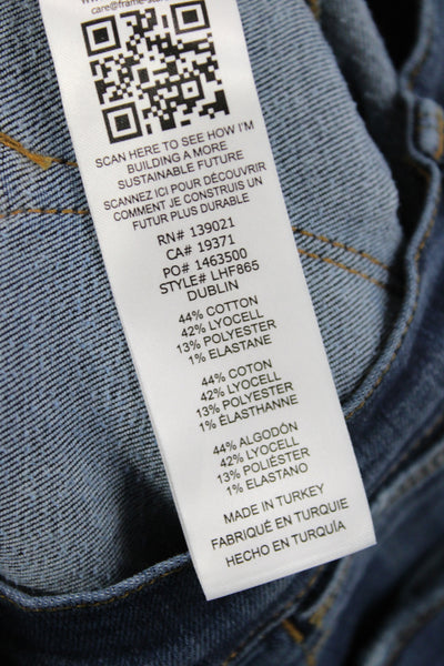 Frame Womens Bootcut Jeans Blue Mid Rise Inseam 31 Size 28