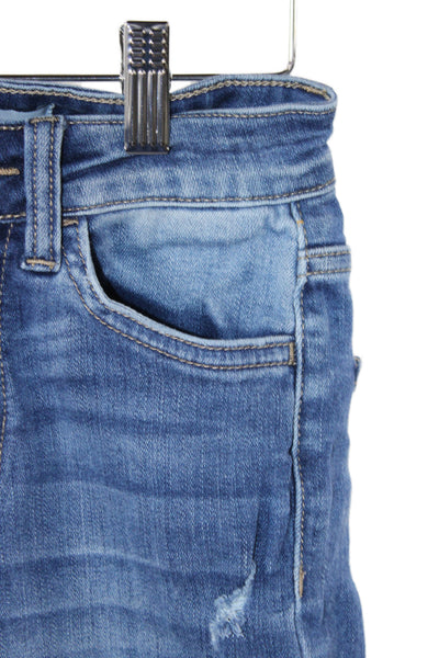 Flying Monkey Womens Ankle Jeans Blue High Rise Cotton Size 24