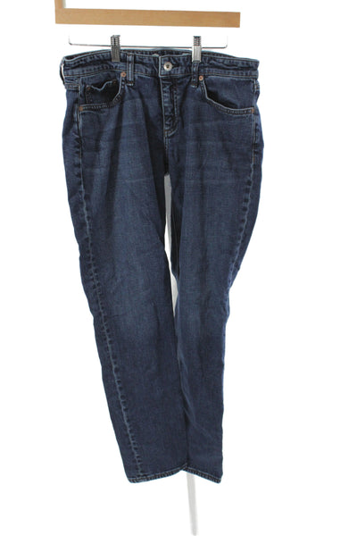 Rag & Bone Women Straight Jeans Blue Mid Rise Cotton Inseam 26 Size 26