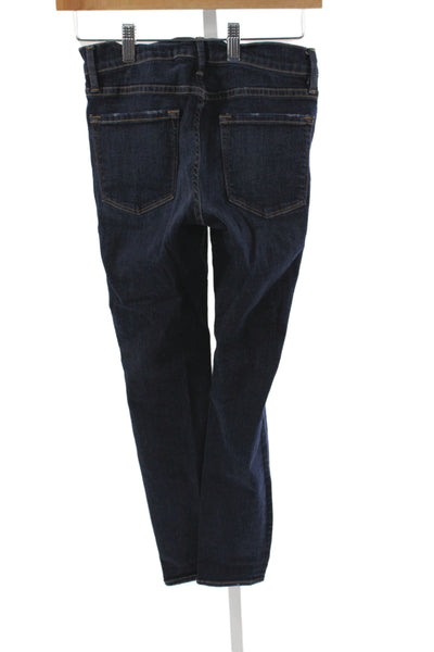 Frame Denim Womens Blue Skinny Jeans Cotton Size 28
