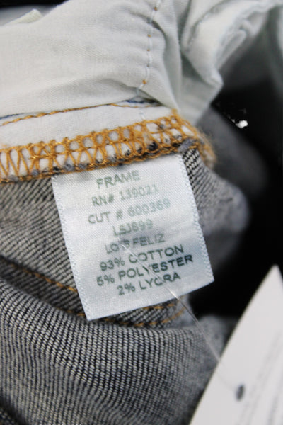 Frame Denim Womens Blue Skinny Jeans Cotton Size 28