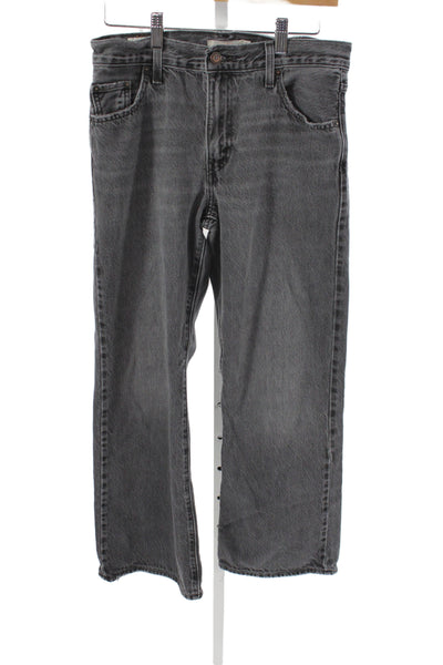 Levi Strauss & Co Mens Straight Gray Cotton Jeans High Rise Size 26