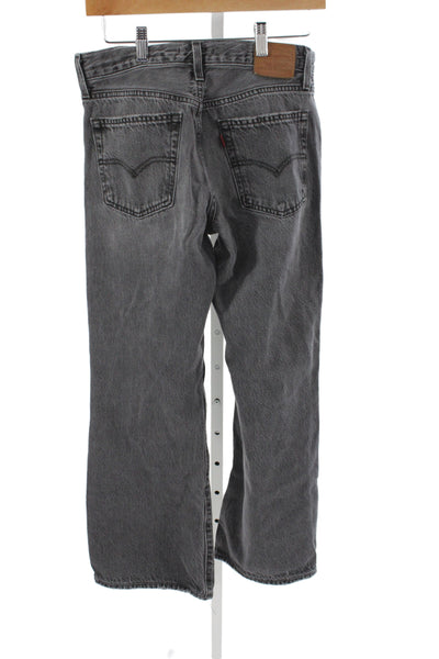 Levi Strauss & Co Mens Straight Gray Cotton Jeans High Rise Size 26