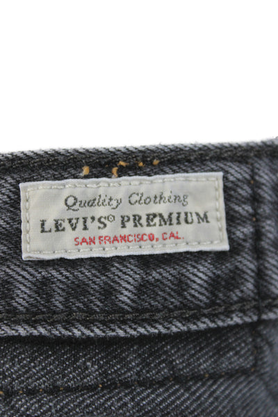 Levi Strauss & Co Mens Straight Gray Cotton Jeans High Rise Size 26