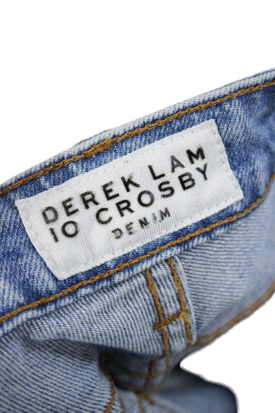 Derek Lam 10 Crosby Women Cropped Jeans Blue Cotton High Rise Size 26