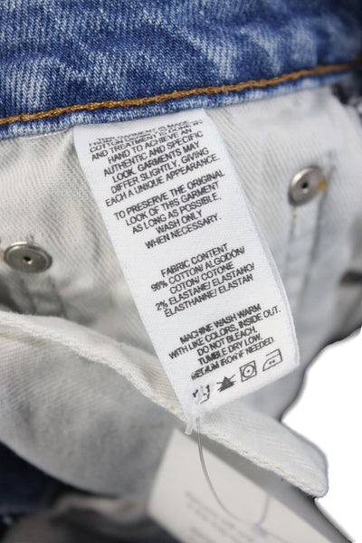 Derek Lam 10 Crosby Women Cropped Jeans Blue Cotton High Rise Size 26