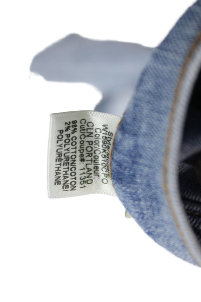 Rag & Bone Jean Womens Cropped Jeans Blue Low Rise Cotton Size 25