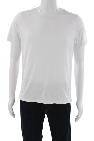 Robert Barakett Mens Basic White Pima Cotton T-Shirt Size S