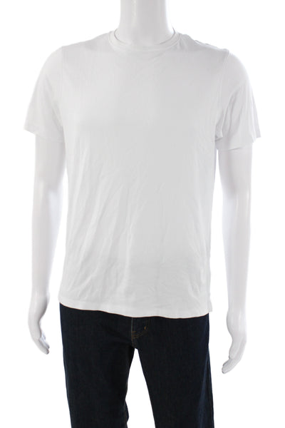 Robert Barakett Mens Basic White Pima Cotton T-Shirt Size S