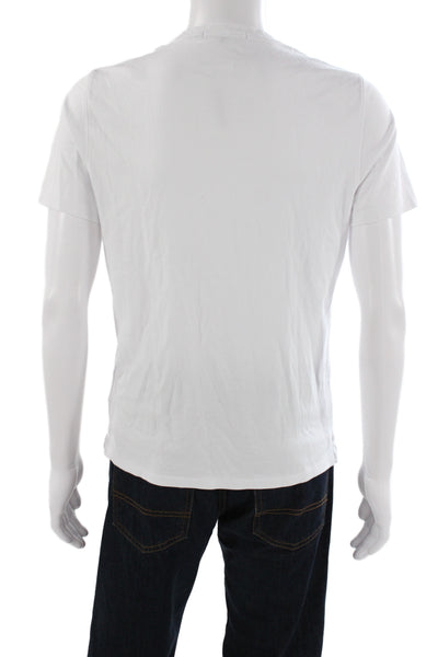 Robert Barakett Mens Basic White Pima Cotton T-Shirt Size S